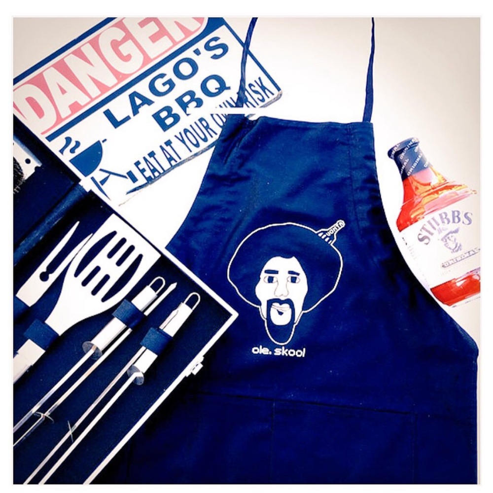 New Men OleSkool Apron great for grilling.